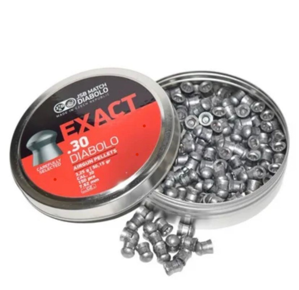 Фото JSB Exact Diabolo 7,62 мм — 2,9 г (150 шт.) в интернет-магазине Nickhunter